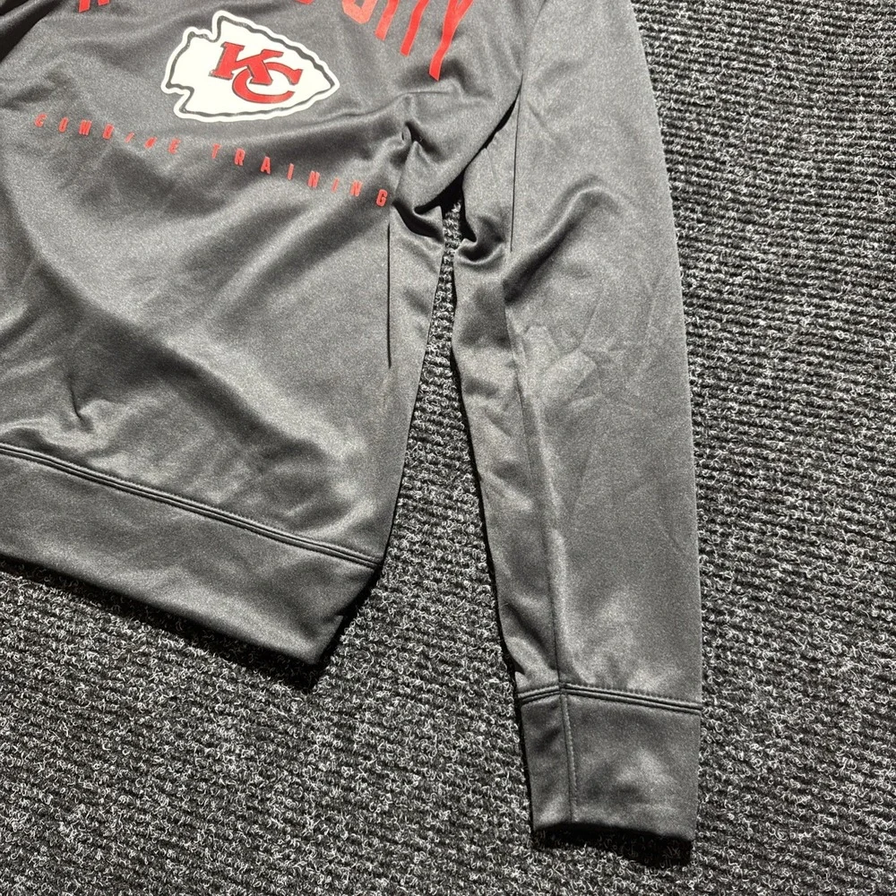 Kansas City Chiefs Sweatshirt‎ Small Black NFL Crewneck Pullover Training